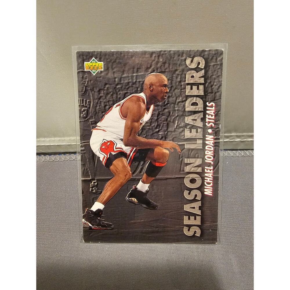 Michael Jordan 1993-1994 Upper Deck #171 - Season Leader Steals - Chicago - NBA